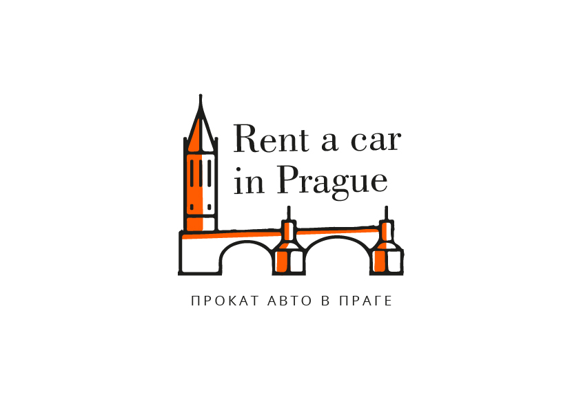 разработка логотипа прокат авто в Праге. Дизайн-Сити