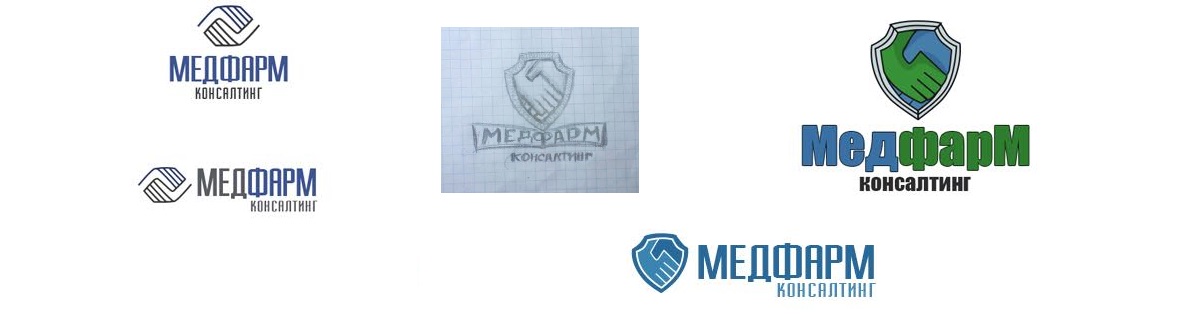 медфармконсалтинг логотип. Дизайн-Сити